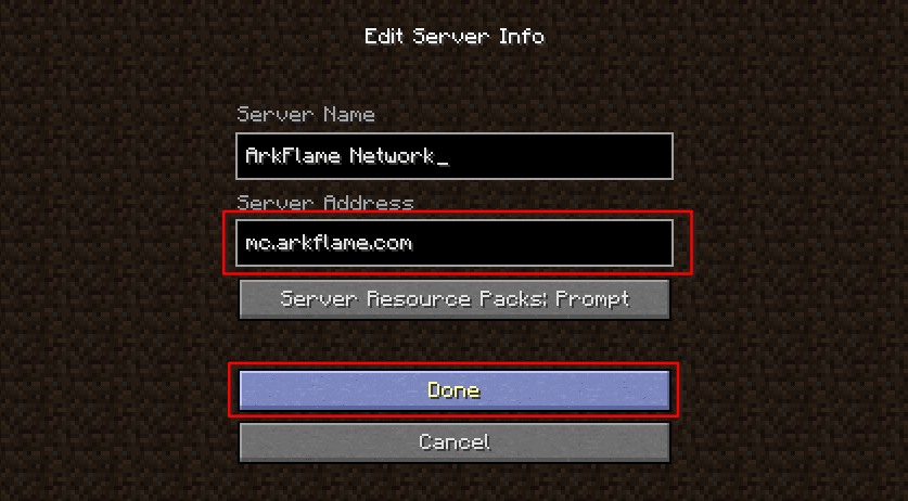 Enter IP